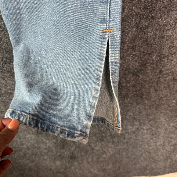 Good American Jeans Womens 14/32 Light Blue Skinny Split Hem High Rise Casual - Picture 8 of 14